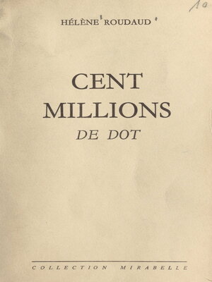 cover image of Cent millions de dot